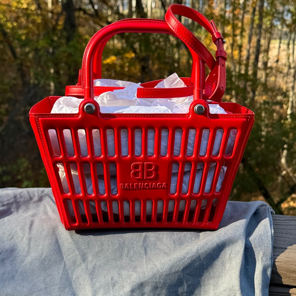 New with Tags Highly Coveted Balenciaga Mag Bag-Red- Send our offer!!